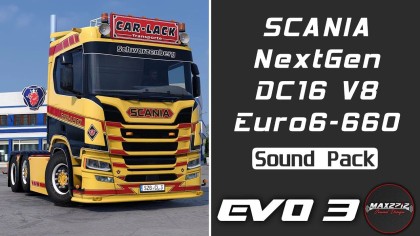 Scania NextGen 660 DC16 V8 Sound Pack