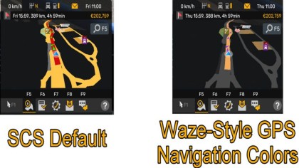 Waze Style GPS Navigation Colors