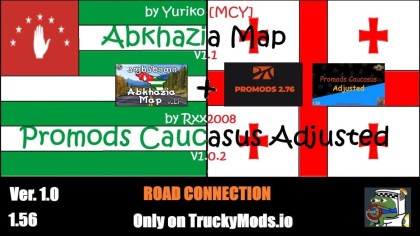 Abkhazia Map - Promods Caucasus Adjusted RC