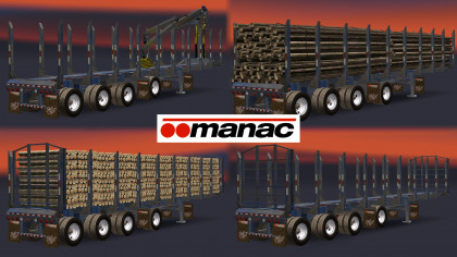 Manac Logs Transport Trailers