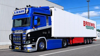 Scania R520 + Trailer R. De Block