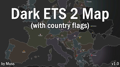 Dark ETS 2 Background Map