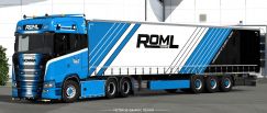 ROML Cargo Special Scania S 2016 and Krone Profiliner Skinpack 0