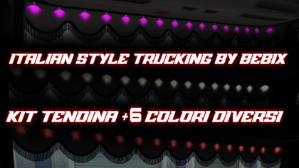 Pack Curtain + 6 Colors Led