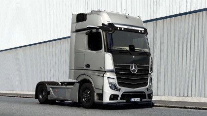 Mercedes Benz Actros V6 Open pipe sound