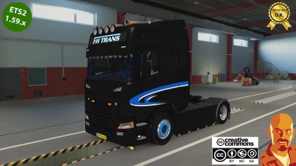Scania R580 FH Trans + trailer