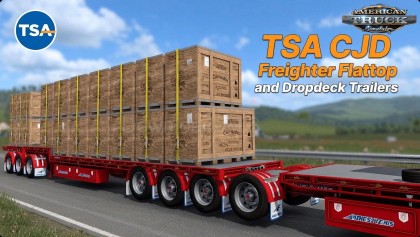 TSA CJD Freighter Flattop and Dropdeck Trailers