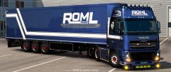 ROML Cargo Volvo FH3 and Krone Coolliner Skinpack 0