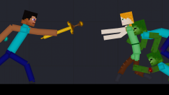 Biting Minecraft Zombie 0