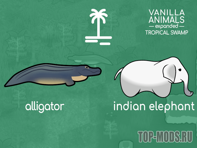 Vanilla animals expanded. Vanilla animals expanded — Tropical Swamp. Vanilla animals expanded — Caves.