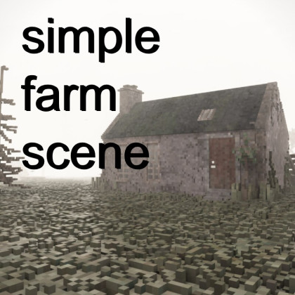 Simple farm scene
