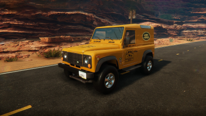 Camel Trophy Defender Yellow Livery