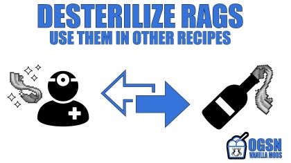 Desterilize Rags - Use Them In Other Recipes
