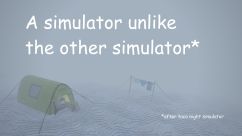 Camp at mt everest in the middle of a snowstorm simulator 3