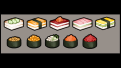 Food Texture Variety - Vanilla Expanded Sushi 3