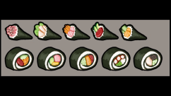 Food Texture Variety - Vanilla Expanded Sushi 2