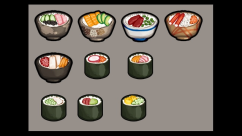 Food Texture Variety - Vanilla Expanded Sushi 0