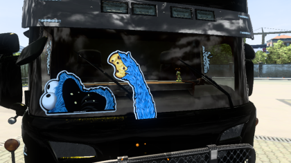 Wipers Sticker Cookie Monster