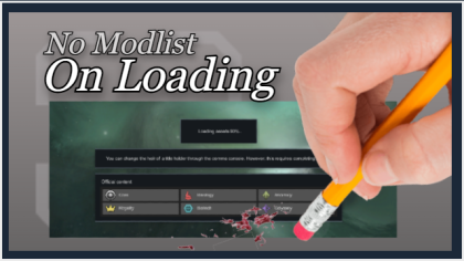 No Modlist on Loading
