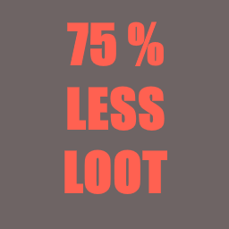 75% Less Loot