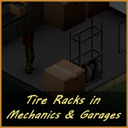 Tire Racks in Mechanics & Garages