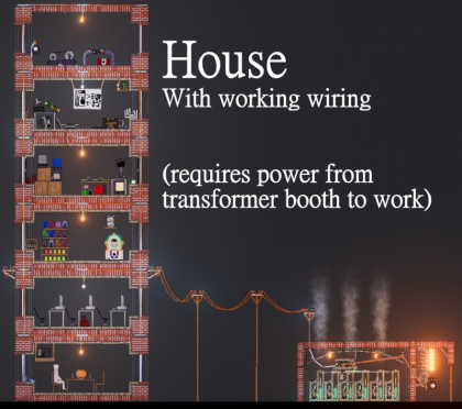 House with working wiring!