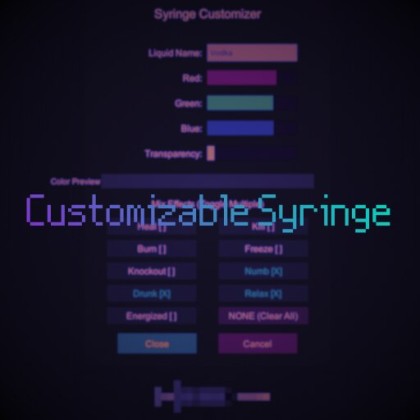Customizable Syringe Mod