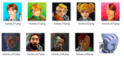 Набор портретов персонажей - "Рассказчики Rimworld" 5