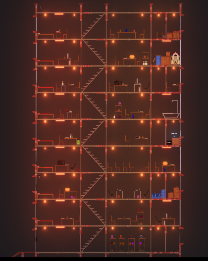 Жилой дом с балконами
